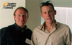 Mark Thompson with Lance Armstrong