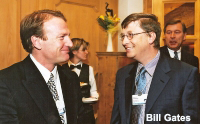 Mark Thompson with Bill Gates