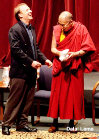 Mark Thompson with the Dali Lama