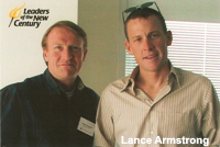Mark Thompson with Lance Armstrong